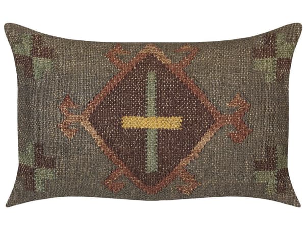 Koristetyyny monivärinen 50 x 30 x 10 cm juutti puuvilla villa Kelim itämainen kuvio retro