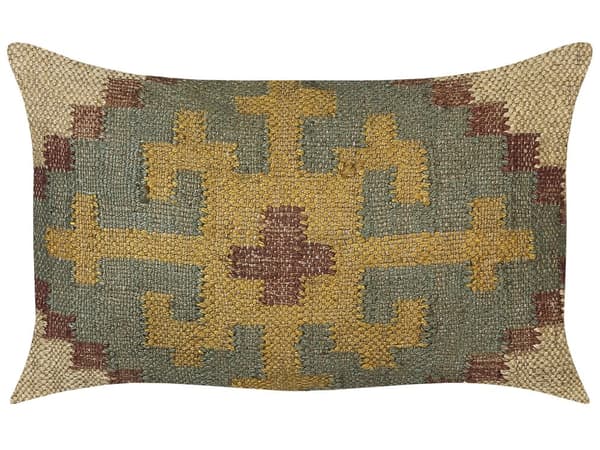 Koristetyyny monivärinen 50 x 30 x 10 cm juutti puuvilla villa Kelim itämainen kuvio retro