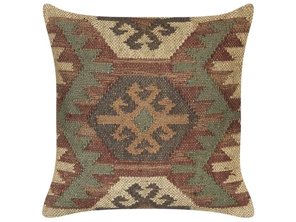 Koristetyyny monivärinen 45 x 45 x 10 cm juutti puuvilla villa geometrinen kuvio 2 kpl retro boho