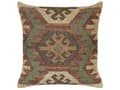 Miniatyrbillede 4 af 7: Pyntepuder Multifarvet Jute Uld Sæt 30 x 50 cm Strikket Kelim Sofapuder Boho Marokkansk Orientalsk Design Gavlpuder til Stuen Seng