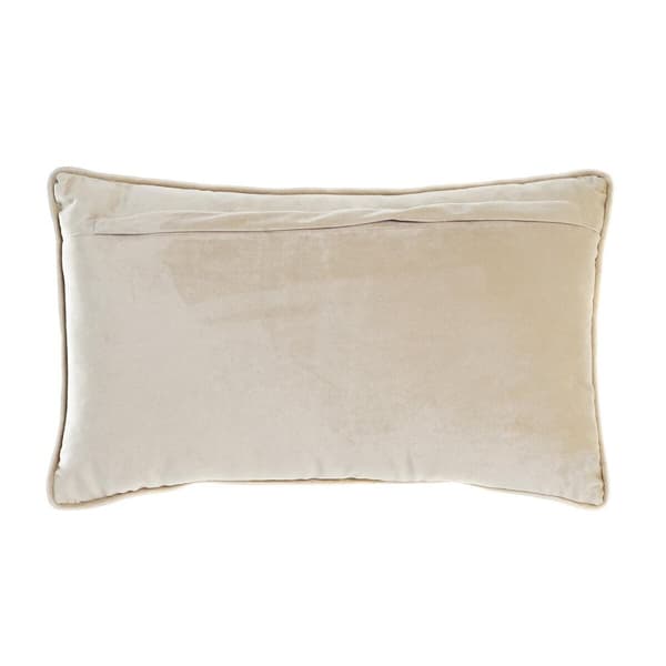 Kudde DKD Home Decor Gyllene 50 x 10 x 30 cm Virágok
