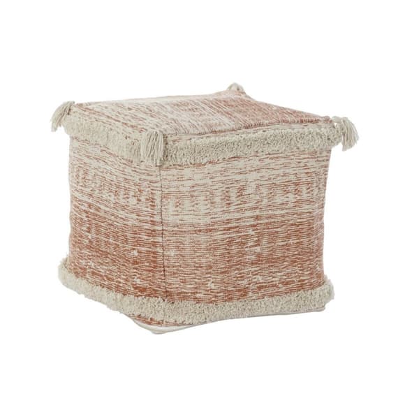 Kudde DKD Home Decor Golv Orange 40 x 40 x 40 cm Frans Urban