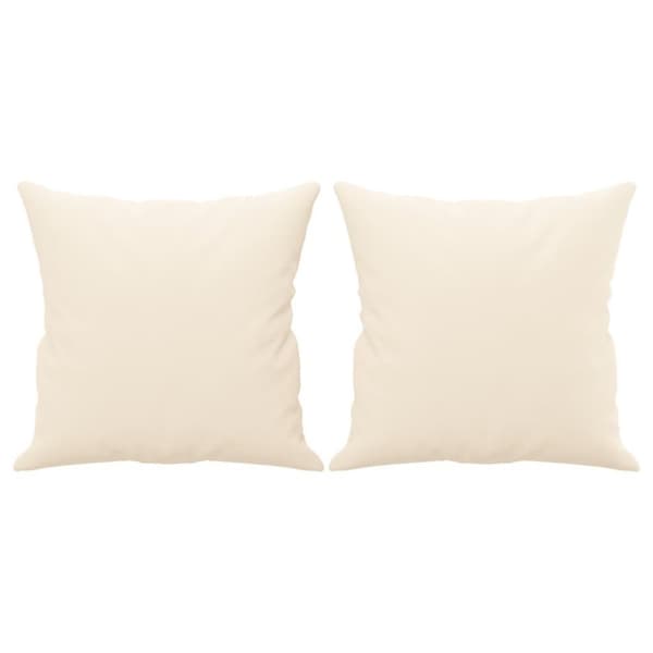 vidaXL pyntepuder 2 stk. 40x40 cm velour brun