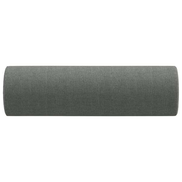 vidaXL pyntepuder 2 stk. Ø15x50 cm stof mørkegrå