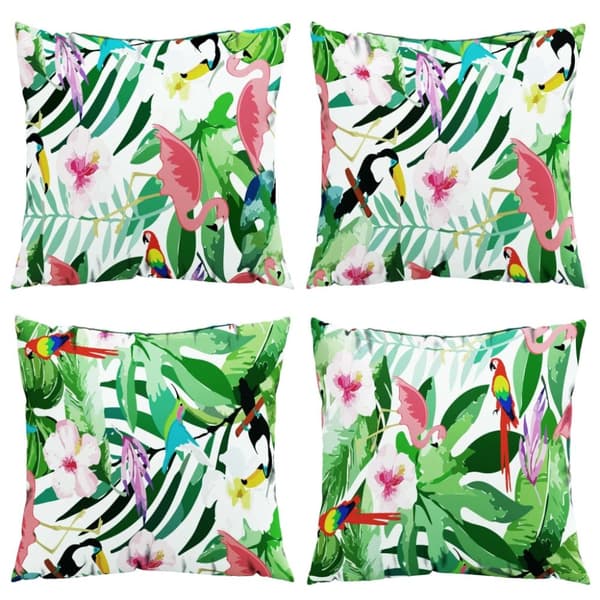 vidaXL pyntepuder 4 stk. 60x60 cm stof flerfarvet