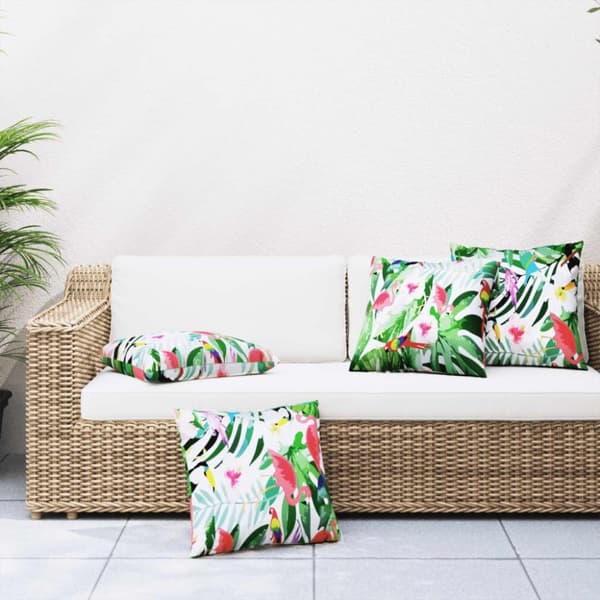 vidaXL pyntepuder 4 stk. 60x60 cm stof flerfarvet