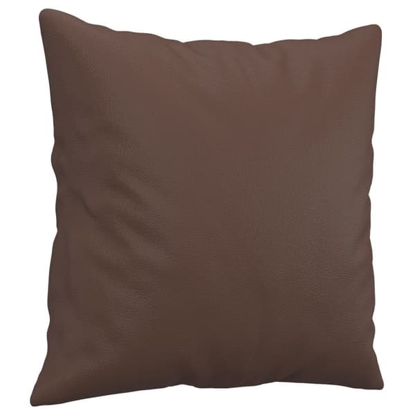 vidaXL pyntepuder 2 stk. 40x40 cm kunstlæder brun