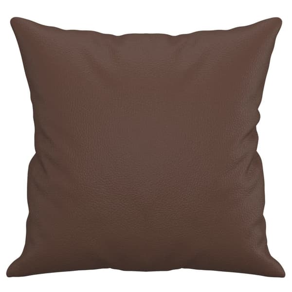 vidaXL pyntepuder 2 stk. 40x40 cm kunstlæder brun