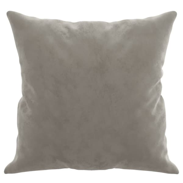 vidaXL pyntepuder 2 stk. 40x40 cm velour lysegrå