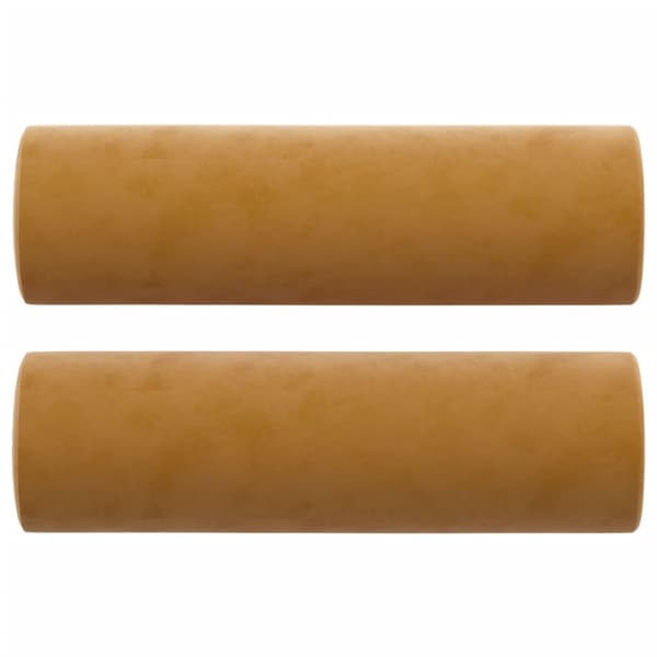 vidaXL pyntepuder 2 stk. Ø15x50 cm velour brun