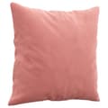 Miniatyrbillede 4 af 8: vidaXL pyntepuder 2 stk. 40x40 cm velour lyserød