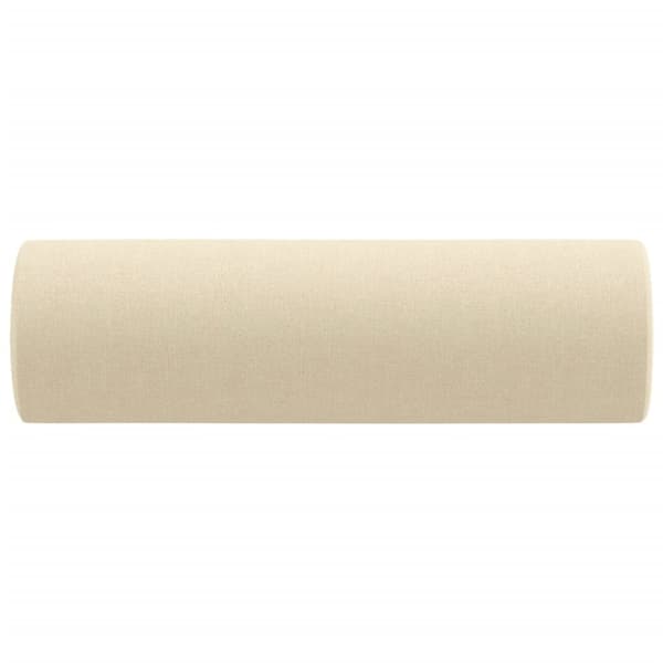 vidaXL pyntepuder 2 stk. Ø15x50 cm stof cremefarvet