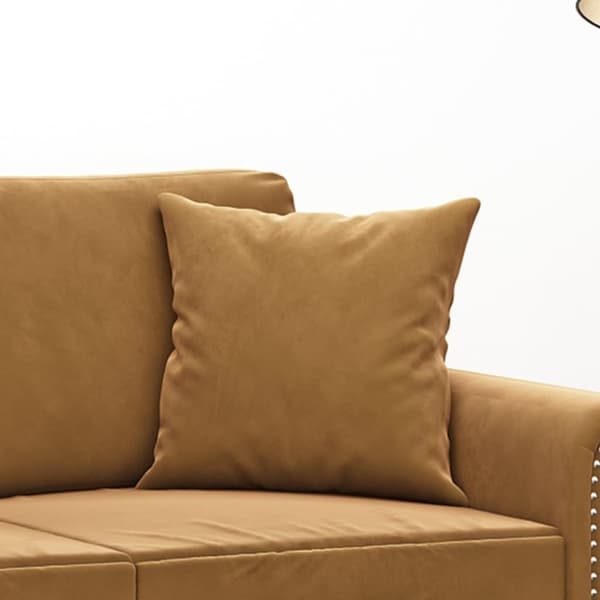 vidaXL pyntepuder 2 stk. 40x40 cm velour brun