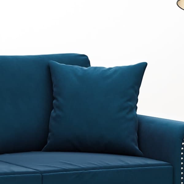 vidaXL pyntepuder 2 stk. 40x40 cm velour blå