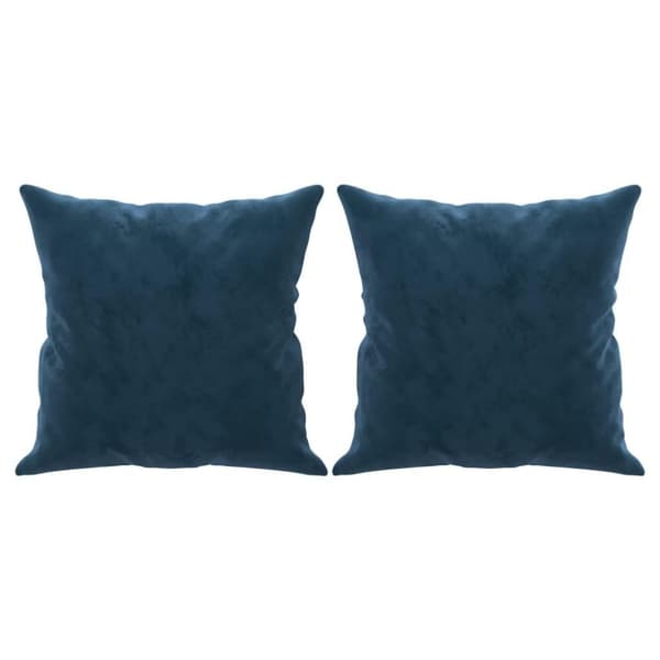 vidaXL pyntepuder 2 stk. 40x40 cm velour blå