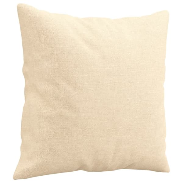 vidaXL pyntepuder 2 stk. 40x40 cm stof cremefarvet