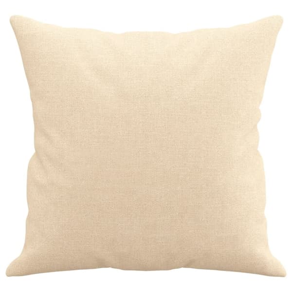 vidaXL pyntepuder 2 stk. 40x40 cm stof cremefarvet