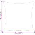 Miniatyrbillede 8 af 8: vidaXL pyntepuder 2 stk. 40x40 cm stof cremefarvet