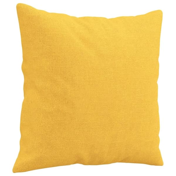 vidaXL pyntepuder 2 stk. 40x40 cm stof lysegul