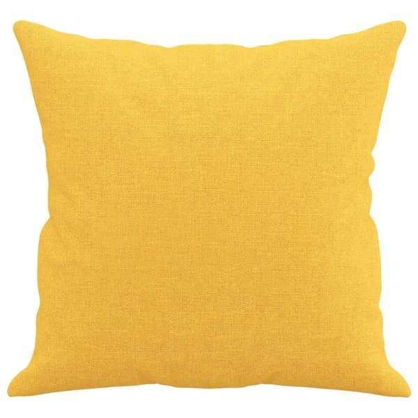 vidaXL pyntepuder 2 stk. 40x40 cm stof lysegul