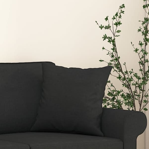 vidaXL pyntepuder 2 stk. 40x40 cm stof sort