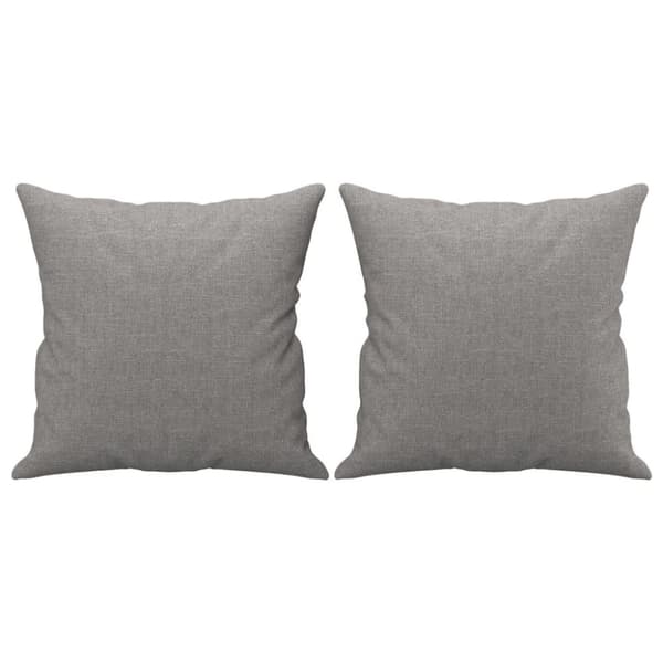 vidaXL pyntepuder 2 stk. 40x40 cm stof grå