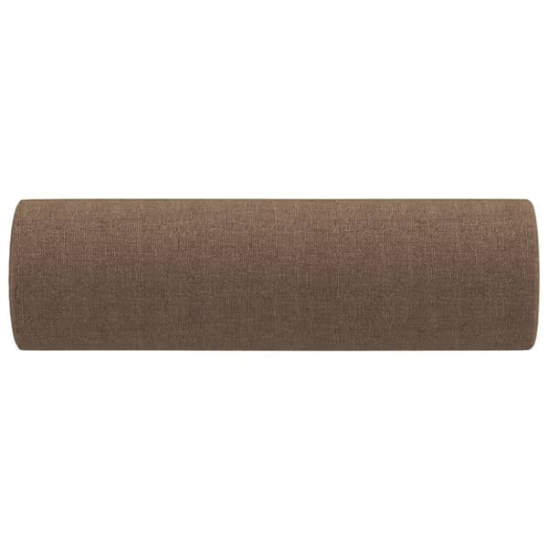 vidaXL pyntepuder 2 stk. Ø15x50 cm stof brun