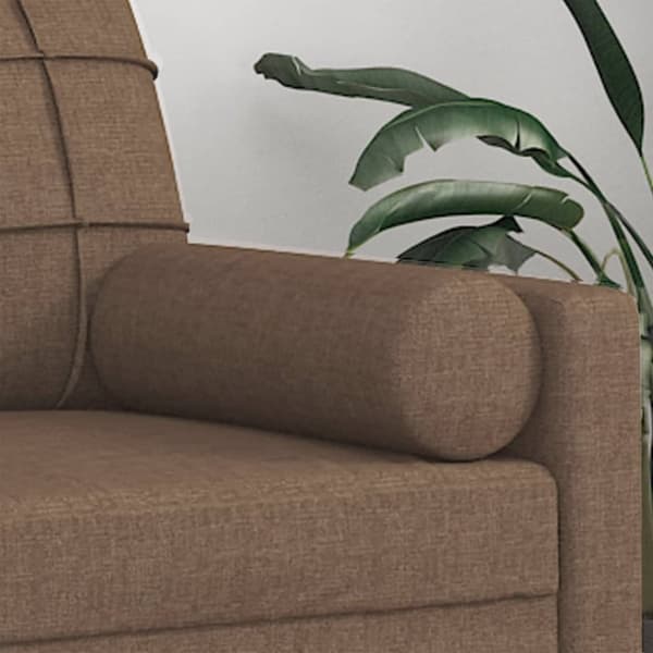 vidaXL pyntepuder 2 stk. Ø15x50 cm stof brun