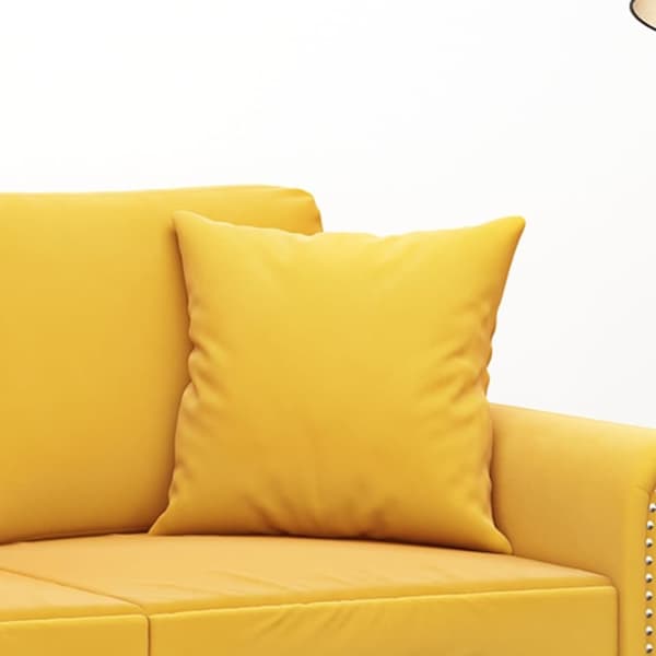 vidaXL pyntepuder 2 stk. 40x40 cm velour gul