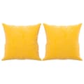 Miniatyrbillede 2 af 8: vidaXL pyntepuder 2 stk. 40x40 cm velour gul