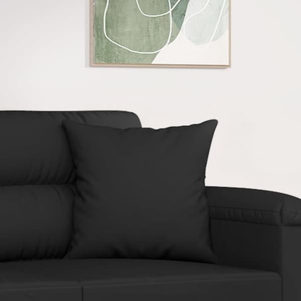 vidaXL pyntepuder 2 stk. 40x40 cm mikrofiberstof sort