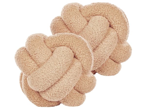 Solmutyyny vaalea beige buklee 19 x 19 cm 2 kpl tyyny pehmeä moderni tyyli