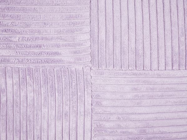 Koristetyyny violetti vakosametti 47 x 27 cm raidallinen kuvio moderni tyyli