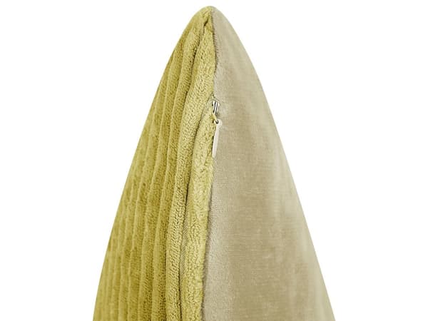 Koristetyyny vihreä vakosametti 47 x 27 cm 2 kpl raidallinen kuvio moderni tyyli