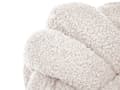 Miniatyrbillede 5 af 5: Knude Pude Hvid Boucle 19 x 19 Rund Viklet Pyntepude til Stuen Pude til Sofa Tilbehør Knot Pillow Accessory til Seng Soveværelse Indretning