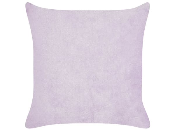 Pyntepuder Lilla Fløjl 43 x 43 cm Sæt af 2 Moderne Sofapuder Bredriflet Stof Stribet Mønster Puder til Seng Tilbehør Indretning