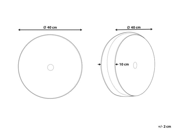 Pyntepude Grå Stof med Plisseringer Rund 40 cm Minimalistisk Moderne Indretningstilbehør