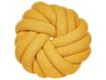Miniatyrbillede 1 af 5: Knop Pude Gul Boucle 31 x 31 cm Tied-Up Plys dekorativ Moderne Stil