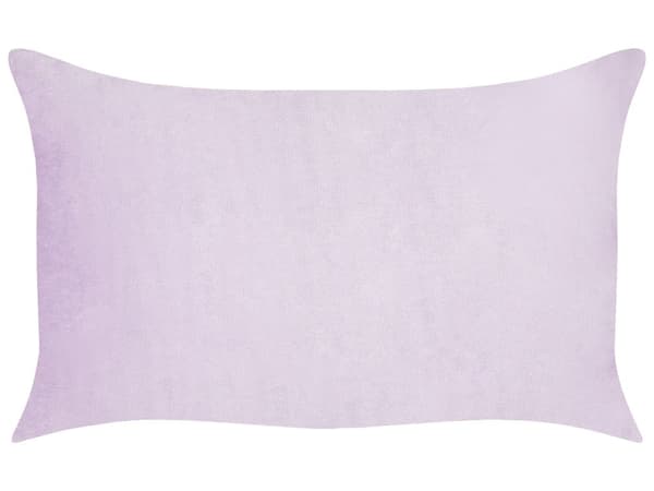 Pyntepuder Lilla Fløjl 50 x 30 cm Sæt af 2 Moderne Sofapuder Bredriflet Stof Stribet Mønster Aflange Puder til Seng Tilbehør Indretning