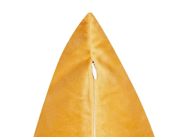 Pyntepuder Gul Guld Velour 45 x 45 cm Sæt af 2 Moderne Sofapuder med Leopard Motiv Firkantede Puder til Seng Tilbehør Indretning