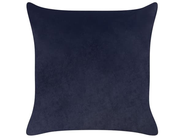 Sæt med 2 dekorative puder Sort fløjlsbladmønster 45 x 45 cm Guldfolietryk Dekortilbehør