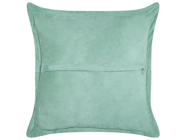 Sæt med 2 Lysegrønne Pyntepuder Fløjl 43 x 43 cm Moderne Traditionelle Stuepuder til Soveværelse