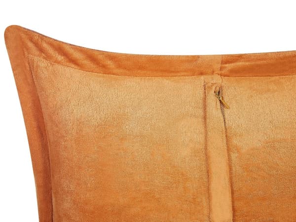 Sæt med 2 Lysebrune Pyntepuder Fløjl 47 x 27 cm Moderne Traditionelle Stuepuder til Soveværelse