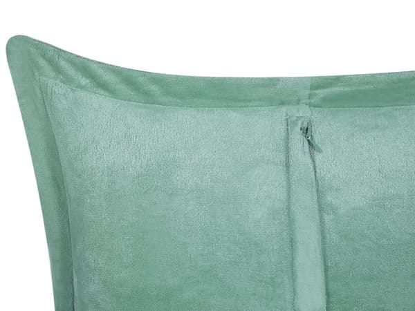 Sæt med 2 Lysegrønne Pyntepuder Fløjl 47 x 27 cm Moderne Traditionelle Stuepuder til Soveværelse