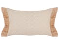 Miniatyrbillede 4 af 7: Sæt med 2 Beige Pyntepuder Polyester 30 x 50 cm med Kvaster Geometrisk Mønster Moderne Traditionelle Stue Soveværelsespuder