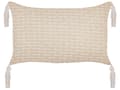 Miniatyrbillede 4 af 7: Gavlpuder Beige Polyester Bomuld 25 x 45 cm Sæt af 2 Aflange Sofapuder med Kvaster Puder til Sengen Dekoration Pyntepuder Tilbehør Stuen