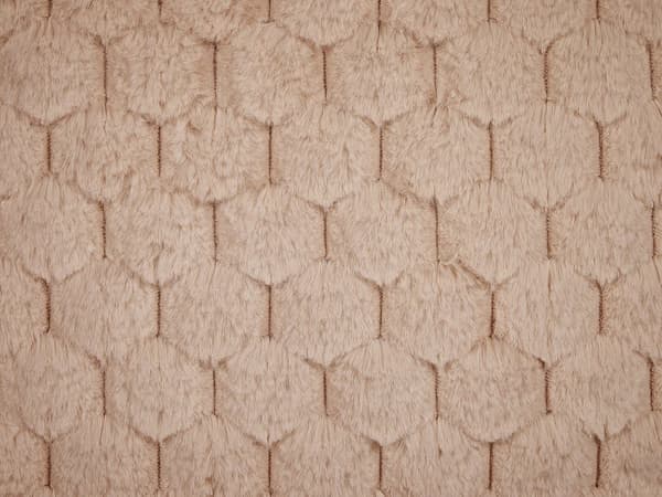 Pyntepuder Beige Kunst Pels 43 x 43 cm Sæt af 2 Små Firkantede Sofapuder med Mønster Puder til Sengen Dekoration Tilbehør Stuen