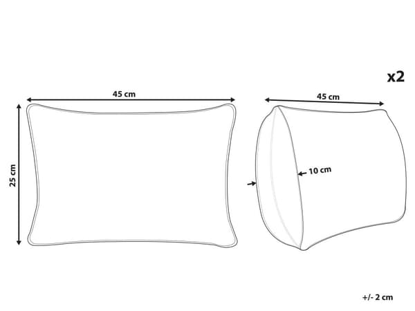 Gavlpuder Mintgrøn Polyester Bomuld 25 x 45 cm Sæt af 2 Aflange Sofapuder med Kvaster Puder til Sengen Dekoration Pyntepuder Tilbehør Stuen