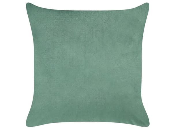 Koristetyyny smaragdinvihreä 45 x 10 x 45 cm sametti polyesteri 2 kpl perhoskuvio neliö glamour