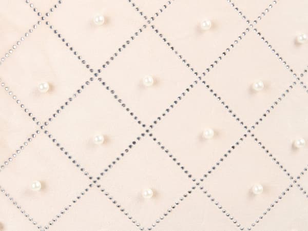 Koristetyyny beige 45 x 10 x 45 cm sametti polyesteri 2 kpl hopeat korosteet neliö moderni